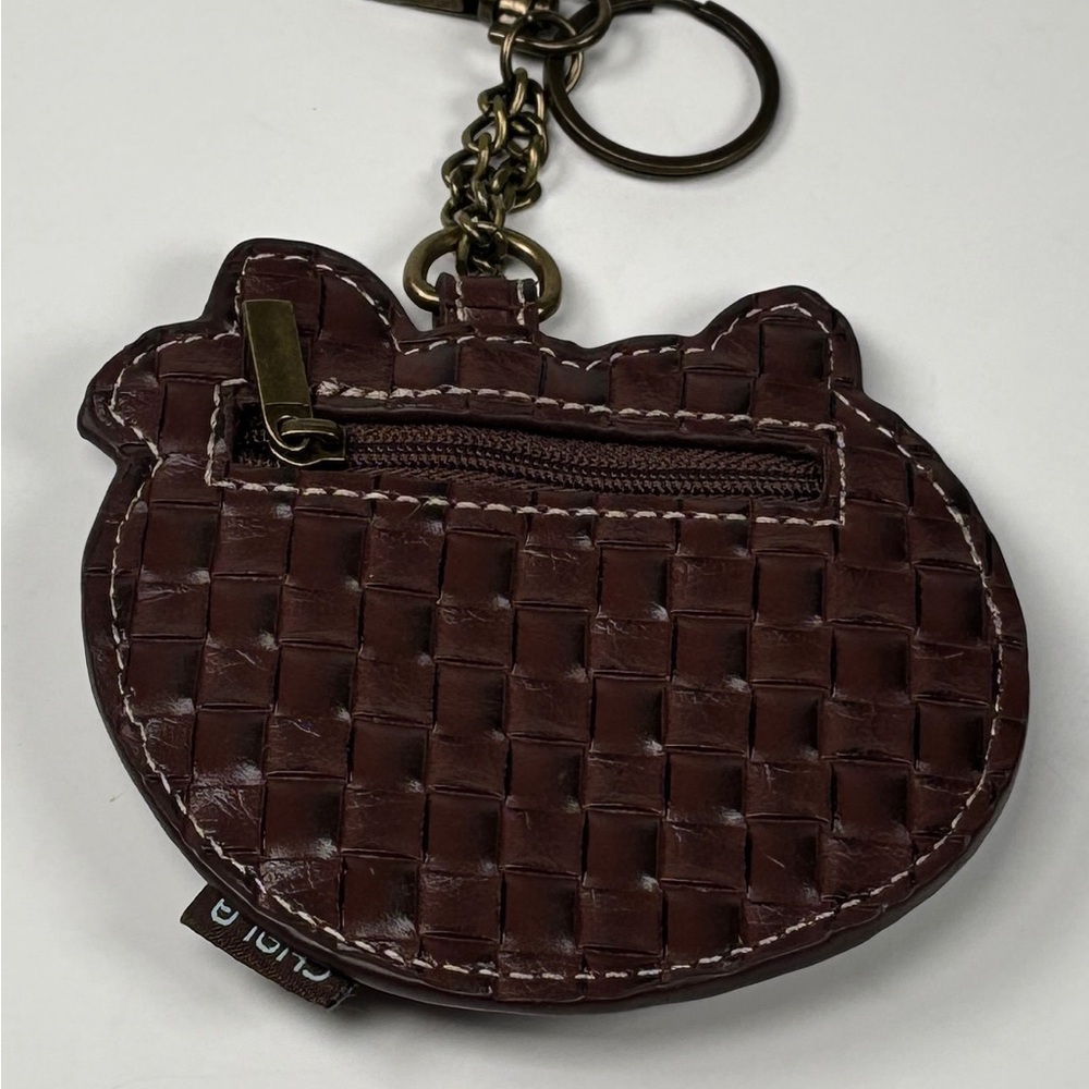 Chala Sloth Keychain with Brown and Green Accents. Coin purse - Picture 3 of 3